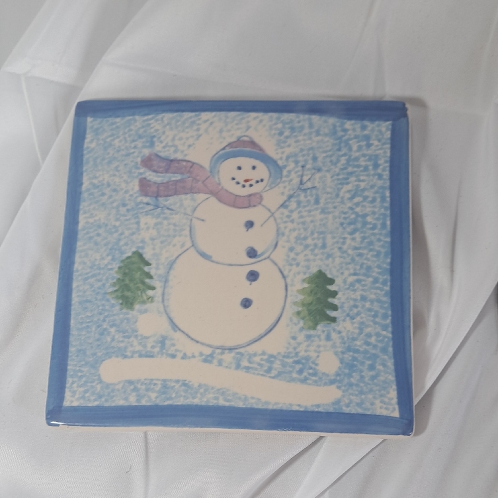 Snowman Holiday Ceramic Tile